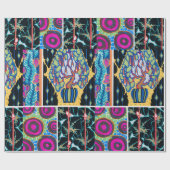 Vintages Deko- und Jugendstil Geschenkpapier (Flach)