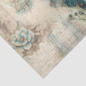 Vintages Dekopapier zur Dekodierung von grünen Sch Seidenpapier (Ausschnitt)