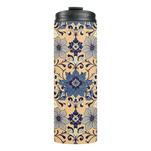 Vintages Dekorationsdesign Thermosbecher (Vorderseite)