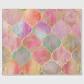 Vintages Dekorationsmuster aus Marokko Geschenkpapier (Flach)