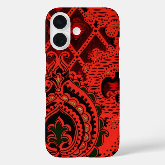 Vintages Dekorationsmuster aus Spinnstoffen Case-Mate iPhone Hülle (Rückseite)