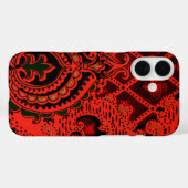 Vintages Dekorationsmuster aus Spinnstoffen Case-Mate iPhone Hülle (Rückseite (Horizontal))