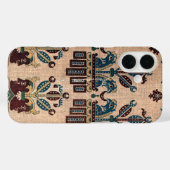 Vintages Dekorationsmuster Batik Nattern Case-Mate iPhone Hülle (Rückseite (Horizontal))