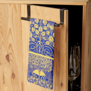 Vintages Dekorationsmuster im botanischen Jugendst Geschirrtuch