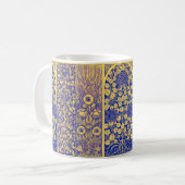 Vintages Dekorationsmuster im botanischen Jugendst Kaffeetasse (Vorderseite Links)