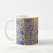 Vintages Dekorationsmuster im botanischen Jugendst Kaffeetasse (Links)
