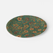 Vintages Dekorationsmuster Pappteller (Schrägansicht)