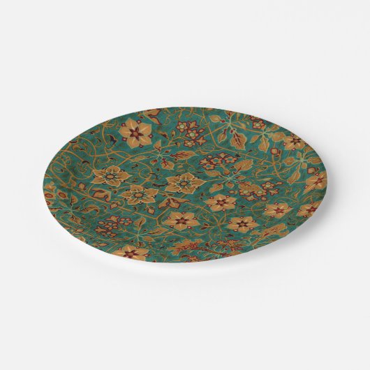 Vintages Dekorationsmuster Pappteller (Schrägansicht)