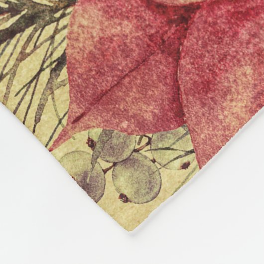 Vintages Dekorationsvlies Fleecedecke (Ecke)