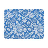 Vintages dekoratives blaues Muster, beliebt Magnet (Horizontal)