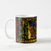 Vintages dekoratives, bleihaltiges Glas Kaffeetasse (Links)