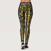Vintages dekoratives, bleihaltiges Glas Leggings (Rückseite)
