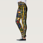 Vintages dekoratives, bleihaltiges Glas Leggings (Links)