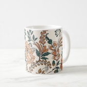 Vintages, dekoratives, nahtloses Muster Kaffeetasse (VorderseiteRechts)