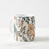 Vintages, dekoratives, nahtloses Muster Kaffeetasse (Vorderseite Links)