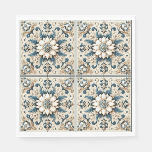 Vintages Dekordesign Serviette (Vorderseite)