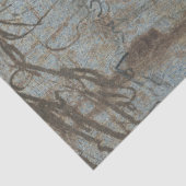 Vintages Dekoupage des rustikalen Texthauses Seidenpapier (Ausschnitt)