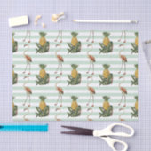 Vintages Dekoupage Flamingo und Ananas Muster Seidenpapier (Handwerk)