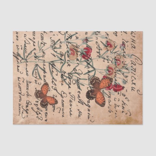 Vintages Dekoupage-Tissue Paper Seidenpapier (Vorderseite)