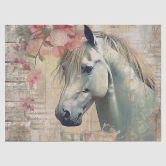 Vintages Dekoupage Tissue Paper Seidenpapier (Vorderseite)