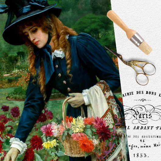 Vintages Dekoupage Tissue Paper Seidenpapier