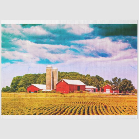 Vintages Dekoupage Tissue Paper Seidenpapier (Vorderseite)