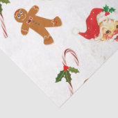 Vintages Dekoupage Tissue Paper von Santa Claus Seidenpapier (Detail)