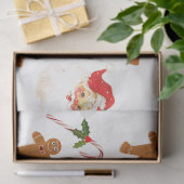 Vintages Dekoupage Tissue Paper von Santa Claus Seidenpapier (Geschenk)