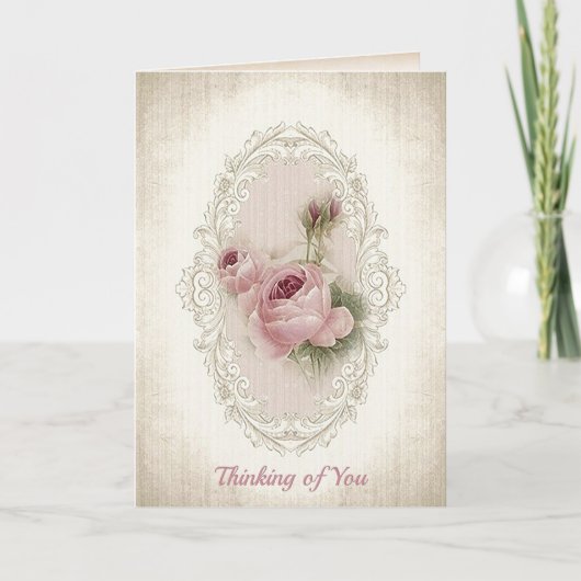 Vintages Denken Karte (Vorderseite)