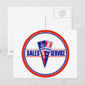 Vintages der Hudson-Service-Zeichen Postkarte (Vorne/Hinten)