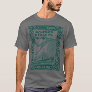 Vintages Design der Briefmarke Zanzibar1 T-Shirt
