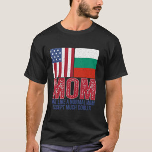 Vintages Design der bulgarischen Flag-Mama für Mot T-Shirt
