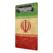 Vintages Design der iranischen Flagge Mini Klemmbrett (Gewinkelt2)