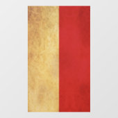 Vintages Design der Monaco-Flagge Fensteraufkleber (Blatt)
