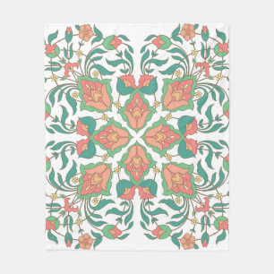 Vintages Design der Orientalie Fleecedecke