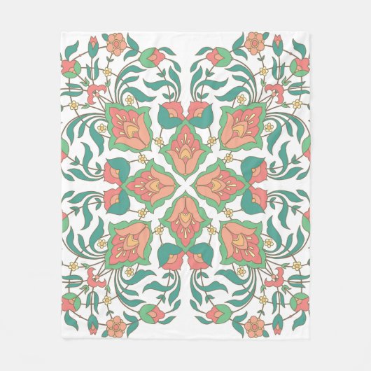 Vintages Design der Orientalie Fleecedecke (Vorderseite)