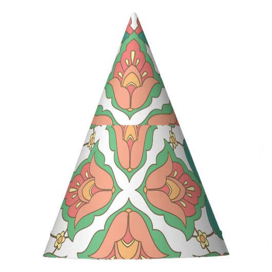 Vintages Design der Orientalie Partyhütchen (Vorderseite)