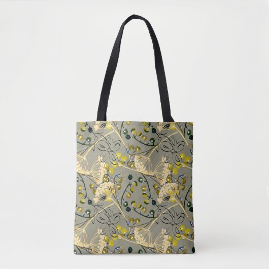 Vintages Design der wasserfarbigen Muster Tasche (Vorderseite)
