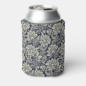 Vintages Design des indischen Blumengrunds Dosenkühler (Kanne Rückseite)