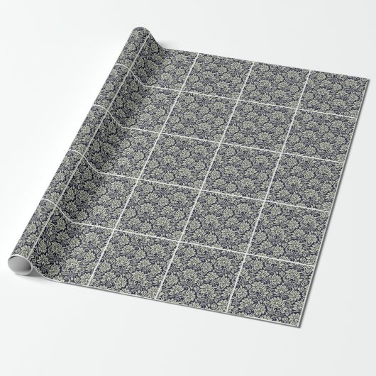 Vintages Design des indischen Blumengrunds Geschenkpapier (Ungerollt)
