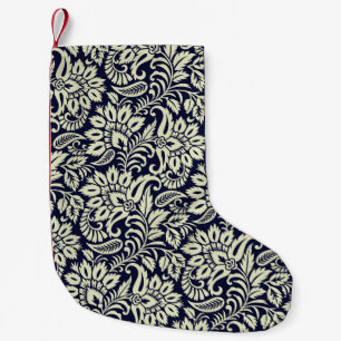 Vintages Design des indischen Blumengrunds Kleiner Weihnachtsstrumpf