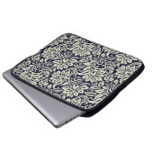 Vintages Design des indischen Blumengrunds Laptopschutzhülle (Vorne Knopf)