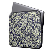 Vintages Design des indischen Blumengrunds Laptopschutzhülle (Vorderseite Links)