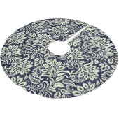 Vintages Design des indischen Blumengrunds Polyester Weihnachtsbaumdecke (Schrägansicht)