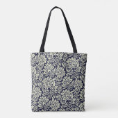 Vintages Design des indischen Blumengrunds Tasche (Rückseite)