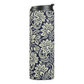 Vintages Design des indischen Blumengrunds Thermosbecher (Nach links gedreht)