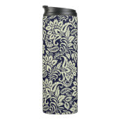 Vintages Design des indischen Blumengrunds Thermosbecher (Nach rechts gedreht)