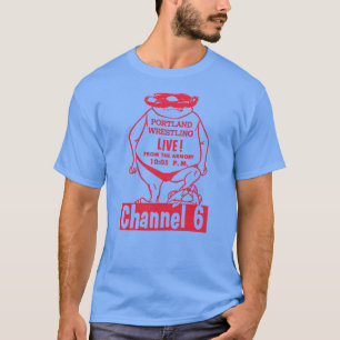 Vintages Design des Portland Wrestlings T-Shirt