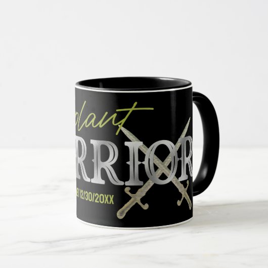 Vintages Design für den Transplantationswarrior Tasse (VorderseiteRechts)