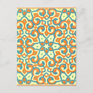 Vintages Design für die Fliesenmosaikkarte Postkarte
